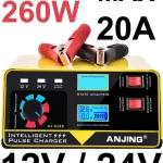 Автоматичний зарядний пристрій 260W (до 20A), імпульсна зарядна станція 12-24Вт ANJING 618D