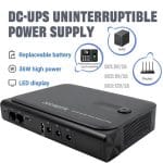 ДБЖ (Mini UPS) DC1036L для роутеров та інтернету 18650 4шт |  5В, 9В, 12В, АКБ  Samsung 18650 4шт - Зображення 5